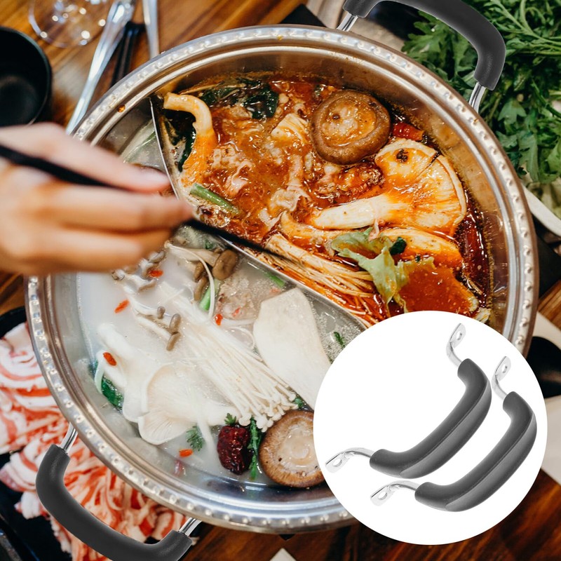 Cabilock 4PCS Universal Pot Lid Cover Knob Handle Stainless Steel