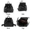 Goinsound Quilted Mini Backpack for Women, Vegan Leather Convertible Backpack