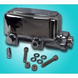 auto city classic chrome aluminum master cylinder with built in proportioning valve new 1" bore