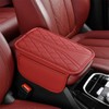 Norkmdi Car Center Console Cover, Leather Vehicle Armrest Box Pad