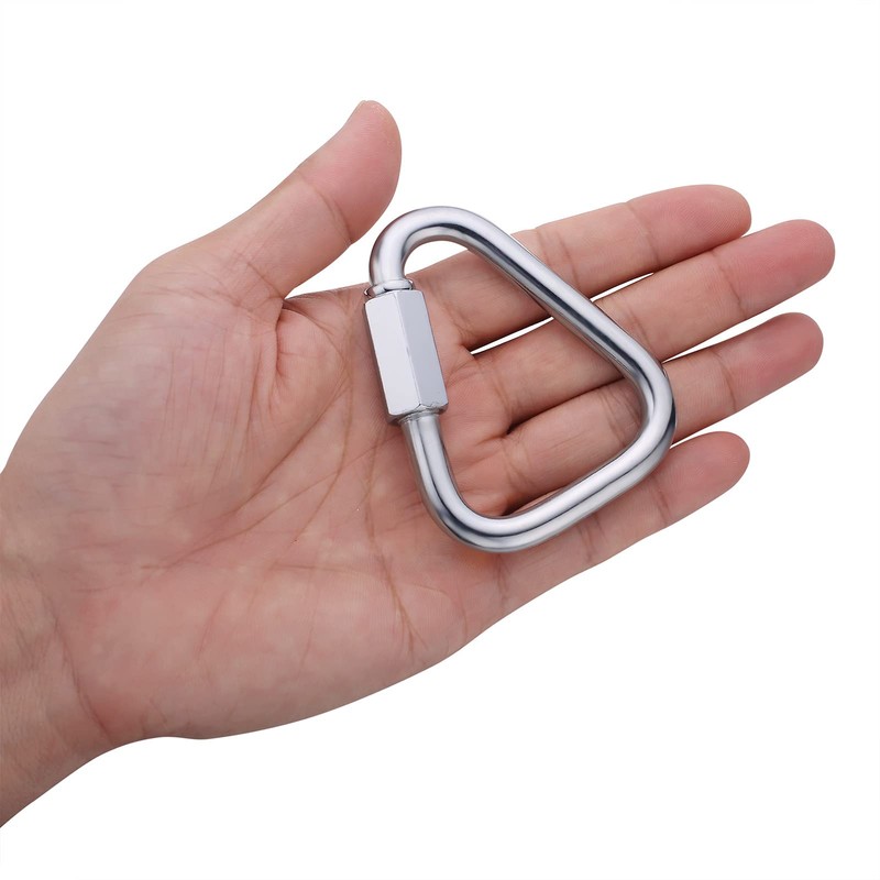 Delta Quick Link Triangle Locking Carabiner 3/8" M10 10MM 2pcs