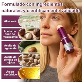 3 piezas Bálsamo Multifunción de Calcio y Colágeno | Barra De Cuidado De Ojos | Bálsamo Anti-Arrugas e Hidratante para Contorno de Ojos, Cuello y Rost