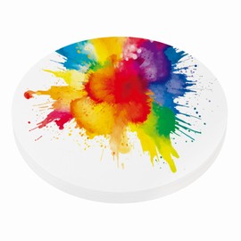 PATIKIL 30 Sheets Cotton Watercolor Paper Round 140lb/300 GSM Cold Press Water Coloring Paint Paper for Art Painting Watercolor Drawing Artist, 7 Inch