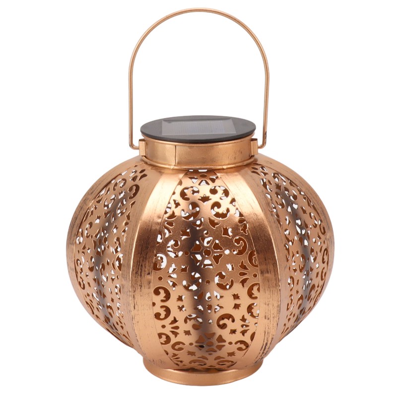 Solar Lanterns Iron Art Decorative Waterproof Outdoor Hanging Solar Lights