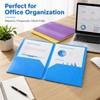 Cliory 6-Pack Two-Pocket Folders for Students & Office