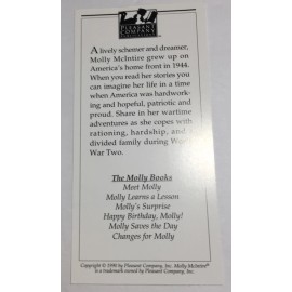 Retired Bookmark American Girl Doll Molly Pleasant Company