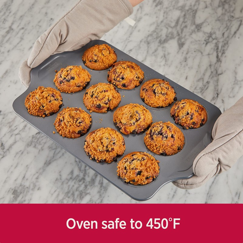 All-Clad Pro-Release Nonstick Bakeware Muffin Pan 12 Cup Oven Safe