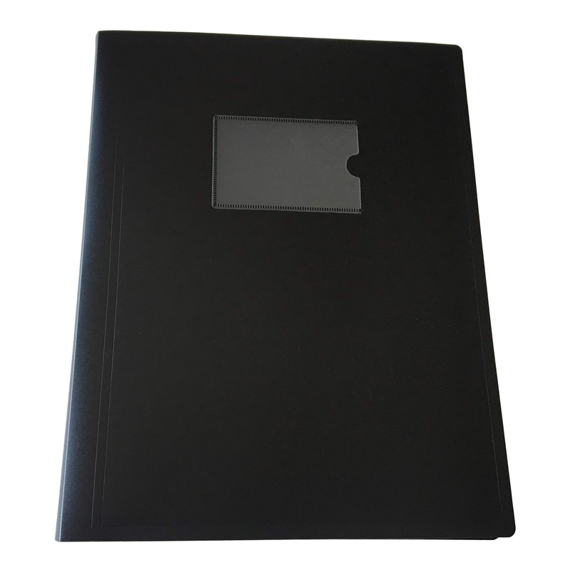 Janrax A4 Flexible Cover Display Book - Presentation Folder (Black,