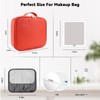 SLUMAZI Travel Makeup Bag with LED Mirror and 10x magnifying