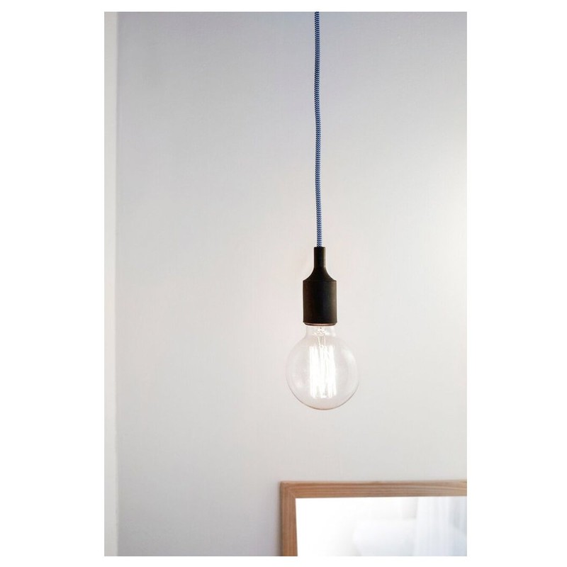 Kikkerland klp50-blw-eu Chevron pendandt Lamp, Plastic, Blue