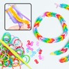 Loom Bands, Pack of 200 Loom Bands Accessories, Colourful Clasps,