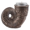 Veronese Germanic Tea Light Holder Ram's Horn Bronzed