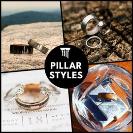 8mm Guitar String Ring Black Tungsten Rings for Men with Offset Bronze Guitar Inlay Gift for Guitarists Comfort Fit Mens Wedding Bands for Musicians