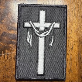 Unbranded 🔥 Jesus Veiled Cross Patch Iron On Applique Easter God Christian Faith Bible