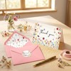 Yuzioey 50 Pack Wildflower Thank You Cards, 4x6 Wildflower Thank