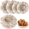 Bread Proofing Basket Liner Cloth, 6Piece 3 Sizes Round and