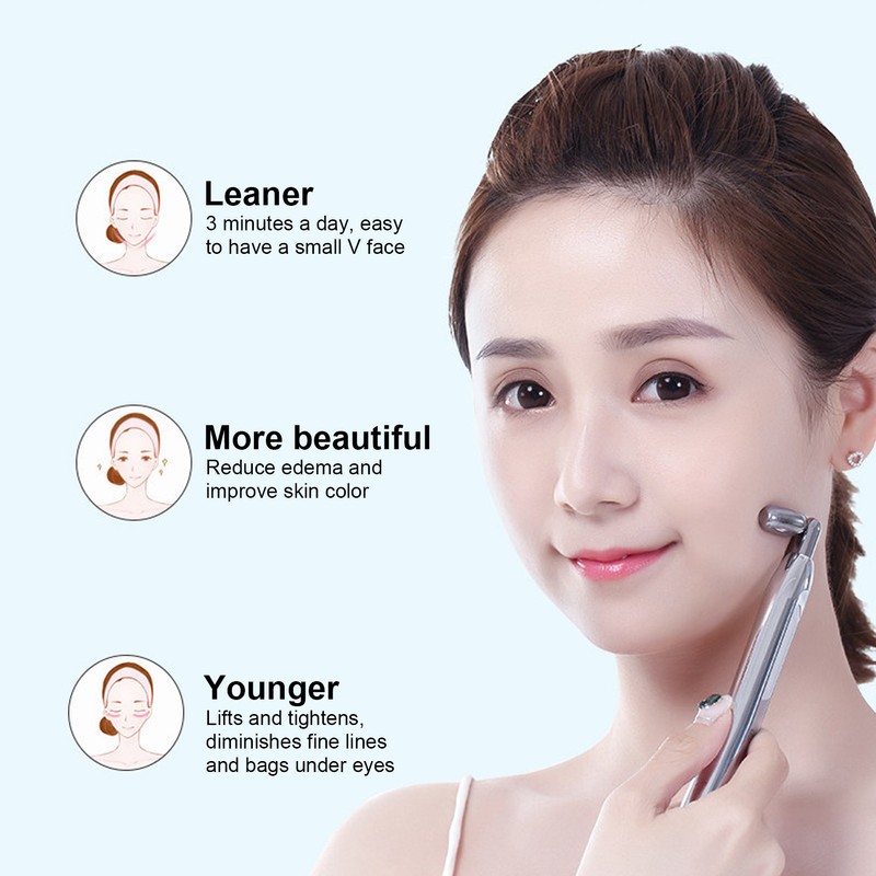 Face Roller 3D EMS Microcurrent Facial Beauty Roller Professional Face