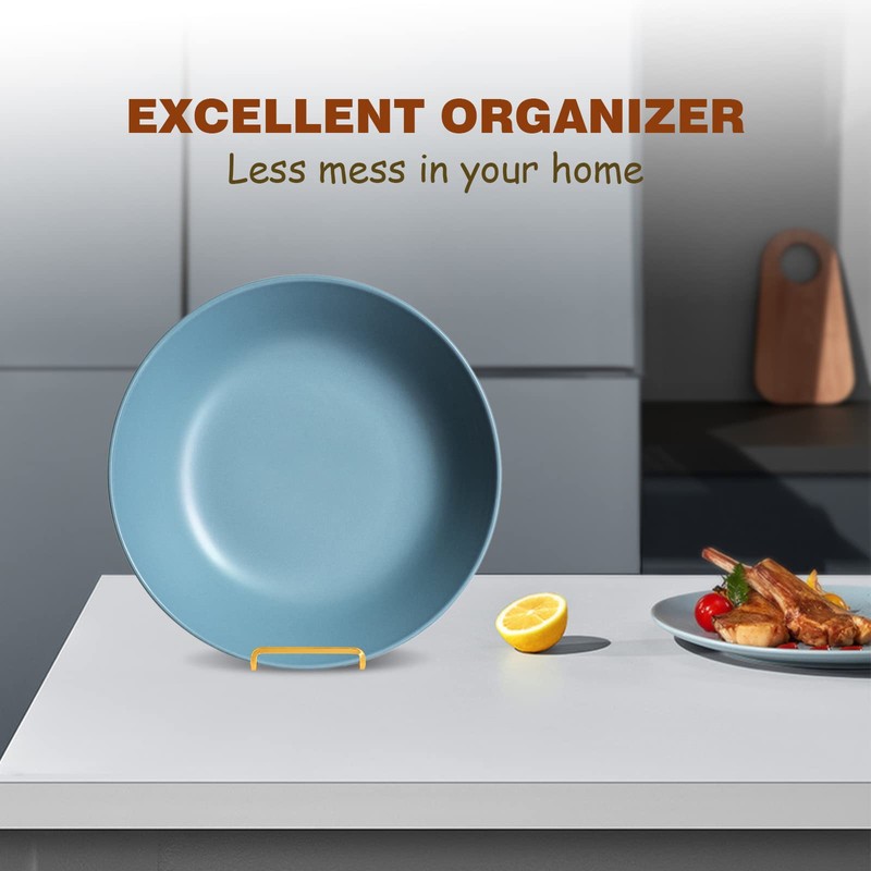 Plate Holder Easel Display Stand - 8 inch Metal Plate