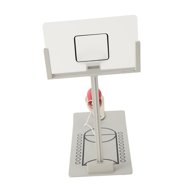Desktop Basketball Game Foldable Reduce Pressure Aluminium Alloy Miniature Basketball
