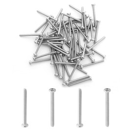 MroMax M2.5 x 25mm Machine Screws Pan Phillips Cross Head Screw 304 Stainless Steel Fasteners Bolts Silver Gray 60Pcs