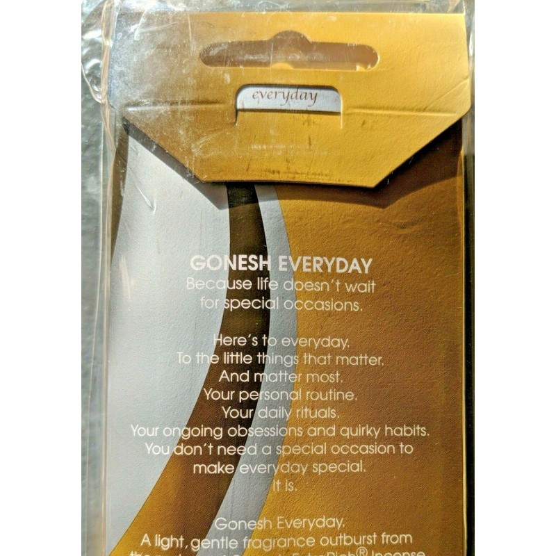 GONESH Vanilla Incense Stick 20Ct,,4 packs total 80ct