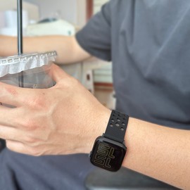 Lamshaw Compatible with Wahoo ELEMNT Rival Smartwatch Band, Silicone Replacement Wristbands Sport Strap with Metal Buckle Compatible with Wahoo ELEMNT Rival Smartwatch (1, 3 Pack-Black+Green+Blue)