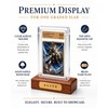 WEIMINLI PSA Acrylic Slab Case, Wood Base Graded Card Display