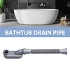 Low Profile Flexible Bathtub Shower Drain Pipe Kit - Flat