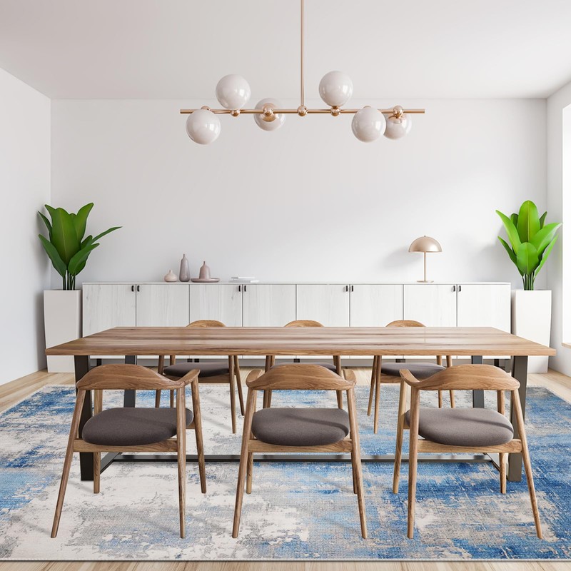 Washable Rug 6x9 Area Rugs: Abstract Rugs for Living Room