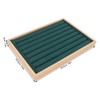 Rings Tray 7 Rows Stackable Protective Scratch Proof Lining Drawer