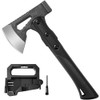 TESCOACH Camping Axe 27 cm Lightweight Hatchet 3-in-1, Ergonomic Handle,