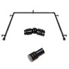 Bay Window Curtain Rods, HOTOZON 7/8 Inch Heavy Duty Curtain