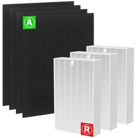 LANTINY HPA300 Replacement Filter Compatible with Honeywell Air Purifier HPA300 HPA304 Series, 3 HEPA Filter R & 4 Pre-Filter, HRF-R3