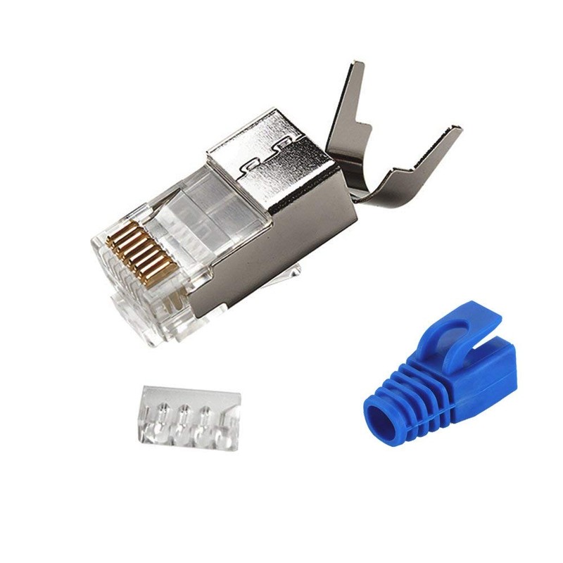 FiveStarCable Cat6a CAT7 Metal Shielded RJ45 Plug Connector FTP 8P8C