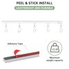 KXLife Self Adhesive Ceiling & Wall Curtain Track 16 FT,