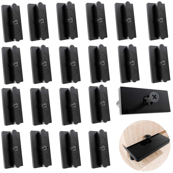 Juedawyal 200pcs Hidden Fasteners Clips for Deck Universal Nylon Composite