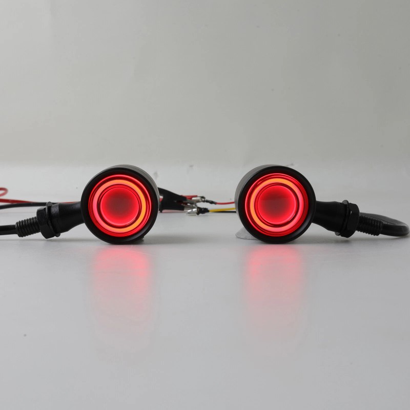 KEEPDSGN Motorcycle Bullet LED Turn Signal Blinker Brake Running Tail