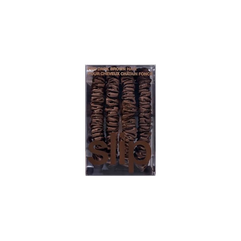 slip Skinny Brown Scrunchies - Back to Basics - Anti-Crease,