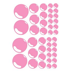 60 Second Makeover Limited Set of 42 Bubbles Bathroom Tile Wall Stickers Decal Graphic Ensuite Shower Room