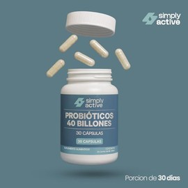 Probioticos 40 Billones CFU | Probióticos 14 Cepas - Mejor Sistema Immune, Digestivo e Intestinal | Porción 30 días - Uso Diario | con Fibras Prebioti