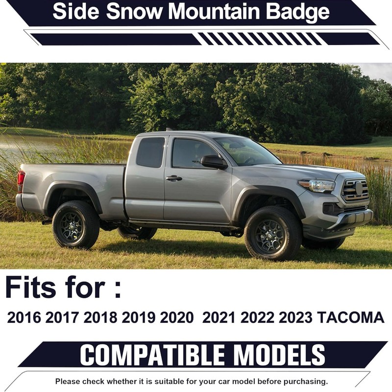 Mountain Car Emblem Fit for Toyota Tacoma 2016-2024,Mountain View Forest