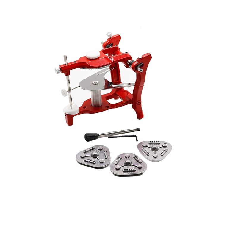Stainless Steel Adjustable Dental Laboratory Implant Dental Red Articulators