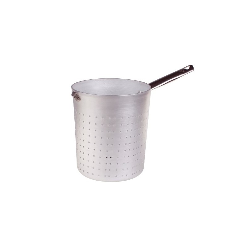 Pentole Agnelli Nudelsieb/scaldapasta Zylindrische aus Aluminium mit Griff aus Edelstahl,