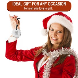 Grill Scraper with Vintage Embossed Initials Stainless Steel Bristle Free Grill Grate Scraper Tool Ideal Grill Cleaning Tools, Flat Top Grill Scraper Perfect BBQ Stocking Stuffer (S)