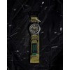 HEMSUT Wide Nylon Hook & Loop Watch Band with Metal