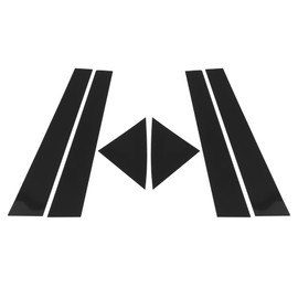 HEROFFIX 6 Pcs Door Pillar Window Trim for Kia Forte 2011-2013 for Kia Forte Cerato 11-13 Front Rear Left Right Anti Scratch Sticker Pillar Posts Cover Black