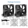 GDSTIME 90mm Mini USB Fan, 2 Pack 92mm x 25mm