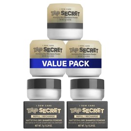 I DEW CARE Dry Shampoo - Tap Secret Trio, 3 Count, 0.81 Oz + Dry Shampoo Powder Refill - Tap Secret Refill, 2 Count Bundle