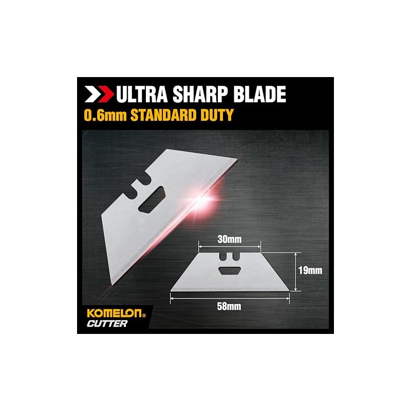 Komelon Knife & Scrapper Replacement Blades, 10 Count (Pack of
