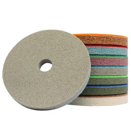 4" Diamond Sponge Fiber Polishing Pad 3000 Grit - Polishing Tile Stone Marble Concrete Ceramics Glass 2Pcs